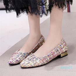 Dress Shoes Ladies Slip On Single Women's Loafers Female Flat Fashion Ballet Colorful Casual Elegant Soft Bottom Woman Plus Size