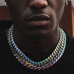 New Fashon Hip Hop Jewellery Vibrant Look Signature Cuban Chain with Modern Classic Quality Cuban Link Choker Party Punk Gifts for Men