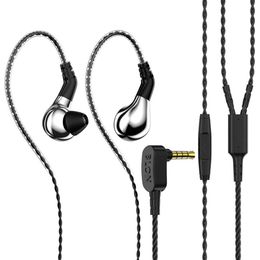 Blon BL03 1.2m Universal 3.5mm Stecker HIFI In-Ear-verdrahtete Kopfhörer Abnehmbarer Sport-Kopfhörer komfortabel zu tragen für Telefon, MP3, MP4