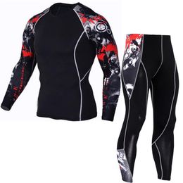 Gym Clothing Men Compression Sportswear Suits Quick Dry Tights Clothes Workout Jogging Sports Set Running High Elasticity PRO For