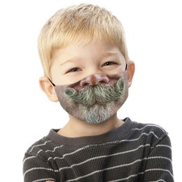 Children's life masks, trendy prints, funny personality, dust-proof and anti-smog