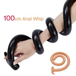 NXY Anal toys Huge Plug Long Buttplug Stimulator Vaginal Dilator 100cm Butt Sex Toys For Men Women Gay Dildos Prostate Massager 1125