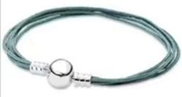 2021 NEW 100% 925 Sterling Silver Classic Bracelet Clear CZ Charm Bead Fit DIY Original Fashion Bracelets factory Free Wholesale Jewellery Gift556