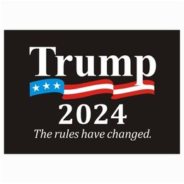 2024 US Presidential Campaign Trump Sticker THE RULES HAVE CHANGED Trump 2024 Car Stickers Bumper Sticker Decal Vehicle Paster fast ship