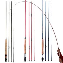 Sougayilang Fly Fishing Rod High Performance 4 Piece Fast Action Carbon Fibre Pole for Freshwater 211118