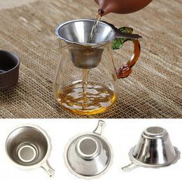 Portable Stainless Steel Tea Strainers Tool Special Fine Philtre For Teapot Household Teas Set Accessories 8.8*2CM