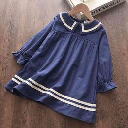 Girls Dress Fashion Kids Girl Polka Dot Elegant Princess Dresses Lace Embroidery Children Kid Clothing Vestidos 210429