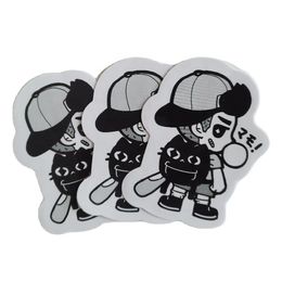 Custom shaped promotional waterproof die cut sticker label adhesive company logo stickers