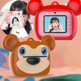 Electronics RobotsInstant Print Camera Thermal Print Kids Toy Cameras HD Screen Grils Electronic Toys for Boys Birthday Gift Chi