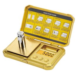 Mini Small Gram Scale 200g/0.01g, STEAMPUNK 24K Gold Scale, Digital Pocket Scale with LCD, Tare for Jewelry, Herbs, Medicines 210927