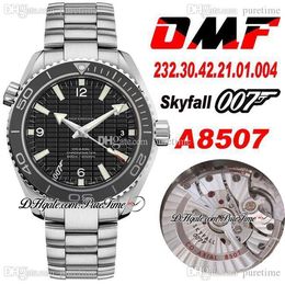 OMF Diver 600M A8501 Automatic Mens Watch 007 Ceramic Bezel Black Texture Dial Stainless Steel Bracelet Watches 232.30.42.21.01.004 (Black Balance Wheel) Puretime M35