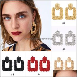 Dangle & Chandelier Earrings Jewellery Womens Geometric Metal For Female Bohemian Hyperbolic Large Big Long Statement Drop Gift Delivery 2021