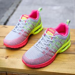 Top High Quality Fly women sports running shoes black blue purple yellow red pink trendy casual cushion women's outdoor jogging walking