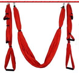 Anti-gravity Aerial Yoga Hammock Set Flying Swing Aerial Hammock Inversion Exercises Yoga Accessories Home Gym Yoga Fitness Belt H1026