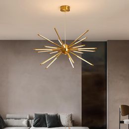 Pendant Chandelier Light Fixture For Gold Loft Kitchen Island Dining Room Bedroom Hanging Lamp Branches Modern Lamps