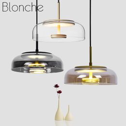 Pendant Lamps Nordic Glass Chandelier Restaurant LED Modern Bar Bedroom Bedside Lamp Cafe Kitchen Lighting Decoration