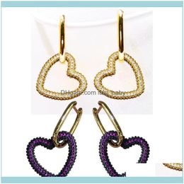 Dangle Jewelrydangle & Chandelier 3 Pairs Heart Earrings Metal Shape Women Jewellery Gift For 50989 Drop Delivery 2021 L6Dhr