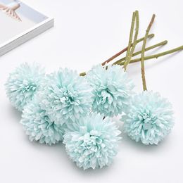 Decorative Flowers & Wreaths 6Pcs Artificial Flower Bouquet Silk Dandelion Ball Fake DIY Home Wedding Decoration Valentines Day Gifts