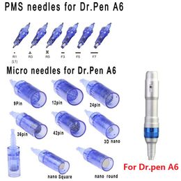 A6 pen needle cartridge microneedling machine bayonet coupling replace stamp 9 12 36 42 pin nano tatoo needle skin care microneedle pen tattoo kit micro needles