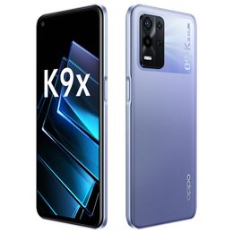 Original Oppo K9x 5G Mobile Phone 6GB RAM 128GB ROM Octa Core MTK Dimensity 810 Android 6.49 inch 90Hz LCD Full Screen 64.0MP AI OTG 5000mAh Fingerprint ID Smart Cell Phone