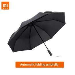 Mijia Automatic Folding Umbrella and Aluminium Parasol Windproof Man Woman Waterproof UV for Winter Summer Umbrella Mi