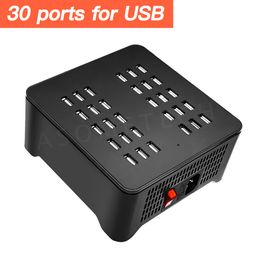 250W 30/40/50 Ports USB Charger For Android Adapter HUB Charging Station Dock Socket Multifunctional Tablet Phone