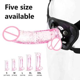 Nxy Sex Products Dildos Strap on Realistic Penis Erotic Soft Jelly Dildo g Spot Stimulator Female Masturbator Anal Butt Plug Dick Toys for Adults 18+ 1227