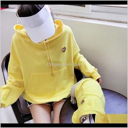 Apparel Supplies Home & Garden Drop Delivery 2021 Solid Hoodie Spring Autumn Pets Dogs Clothing French Bulldog Pug Pet Matching Clothes For D