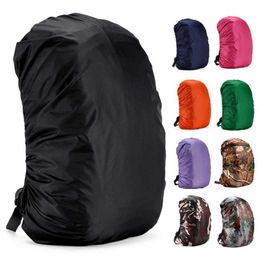 Climbing Backpack Rain Cover Backpack 35L 45L 50L 60L Waterproof Bag Cover Camo Tactical Outdoor Camping Hiking Q0721