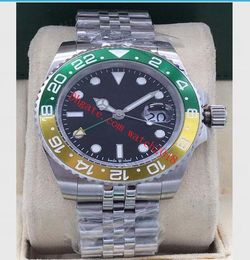 Luxury Mens Watch 40mm Crown GMT II 126710 BLRO Jubilee Ceramic Bezel Wristwatches UNWORN Steel Bracelet Automatic Fashion Watches