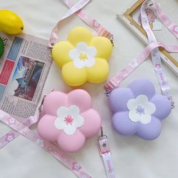 Kids Purses and Handbags Cute Flower Crossbody Bags for Women Small Coin Wallet Shoulder Bag Kawaii Baby Girl Purse