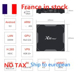 ship from France to european X96 MAX PLUS amlogic s905x3 tv box 4gb ram 32gb rom dual wifi 1000m lan android 9.0