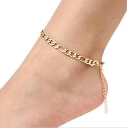 Anklets Jewelryanklets Small Fresh Flat Chain Mens And Womens Beach Jewellery Anklet Drop Delivery 2021 Jotog