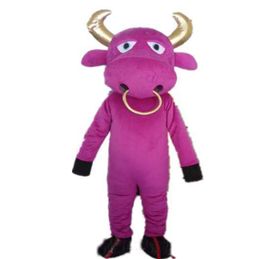 Performance cattle Mascot Costume Halloween Christmas Fancy Party Animal Cartoon Character Outfit Suit Adult Women Men Dress Carnival Unisex Adults