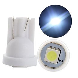 50Pcs Auto White T10 5050 1SMD LED Bulbs For Car Clearance Lamps Instrument Lights Dome Trunk License Plate Light 12V