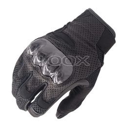 Alpine Motocross Gp Racing Gloves SMX-1 Air V2 Leather Motorcycle Glove Summer Beathable Short Gloves Black H1022