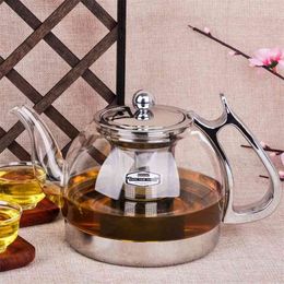 Heat Resistant Glass Teapot Electromagnetic Furnace Multifunctional Induction Cooker Kettle 210621