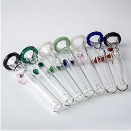 Multiple Glass Smoking Pipes Smoking Accessories Oil Burner Pipe Colored Burning Tubes Mini Tobacco Tool For Bong SW90