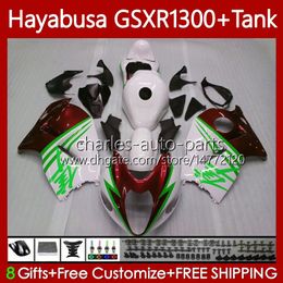 Bodys For SUZUKI GSX-R1300 Hayabusa GSXR-1300 GSXR 1300 CC 96-07 74No.200 1300CC GSXR1300 Green red 96 1996 1997 1998 1999 2000 2001 GSX R1300 02 03 04 05 06 07 Fairing