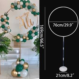 Round Circle Balloons Stand Balloon Hoop Holder Arch Weddng Backdrop Ballon Frame Baby Shower Kids Birthday Party Decoration 210626