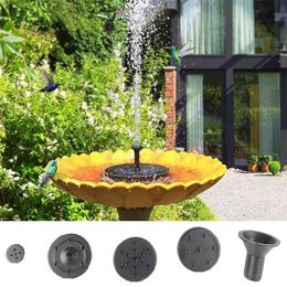 7V Mini Solar Powered Fountain kit Pool Pond Panel Floating Water Pump Patio Garden Decoration Bird Bath 210713