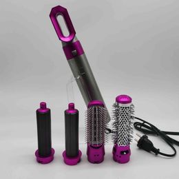 air aces UK - Generic Electric Hair Dryer Blow Professional Hair Curling Iron Waver Pear Flower Cone Curler 5 in 1 Hot Air Brush