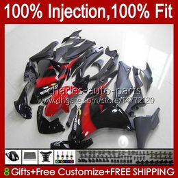 Injection Mould Fairings For HONDA CBR 250R 250 CBR250 R CC CBR250R MC41 11 12 13 14 15 Red black hot Kit 58No.63 CBR-250R 250CC CBR-250 2011 2012 2013 2014 2015 OEM Bodywork