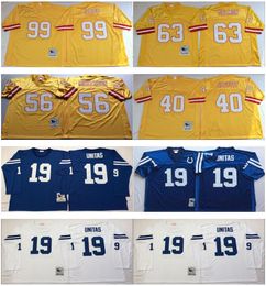 Top Quality NCAA Men Football 19 Johnny Unitas 40 Mike Alstott 56 Hardy Nickerson 63 Roy Selmon 99 Warren Sapp Jerseys Vintage