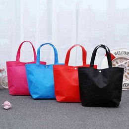 NXY Shopping Bags utility tote recycle bags button trolley custom retail grocery shopping accept print your own 220128