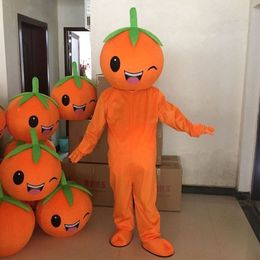 Halloween Orange Mascot Costume Top quality Cartoon Plush Fruit Anime theme character Christmas Carnival Adults Birthday Party Fancy Outfit