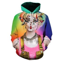 Qiudong cartoon beauty and beast 3D digital printed adult sweater