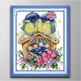 Warm home decor paintings ,Handmade Cross Stitch Craft Tools Embroidery Needlework sets counted print on canvas DMC 14CT /11CT