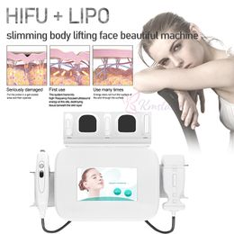 Liposonix Body Slimming HIFU High Intensity Focused Ultrasound Face Lift 2 IN 1 Machine Wrinkle Removal Skin Lifting Liposonic Equipment
