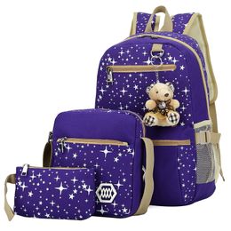 Backpack Girl Cute Kids SchoolBags Hight Qualiy Printing With Bear Children School Bags For Teenagers mochila infantil